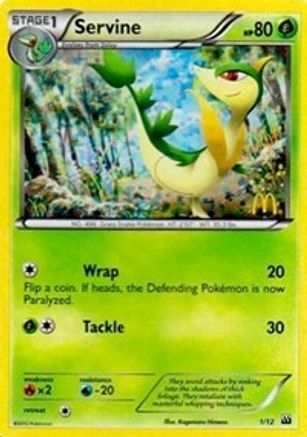 Servine 001/12  - Holofoil McDonalds Promos 2012