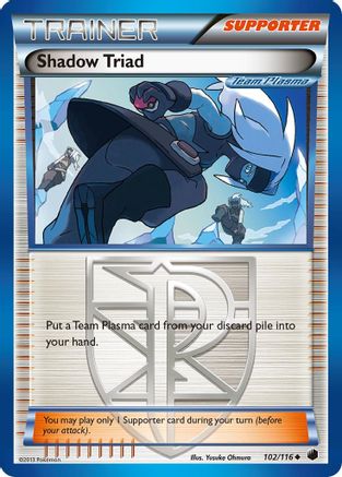 Shadow Triad (Team Plasma) 102/116  - Reverse Holofoil Plasma Freeze