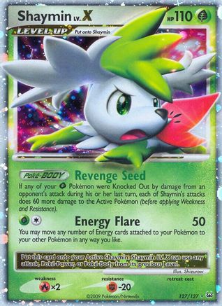 Shaymin Lv.X (Sky Forme) 127/127  - Holofoil Platinum