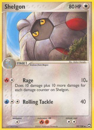 Shelgon 039/108 - Reverse Holofoil Power Keepers
