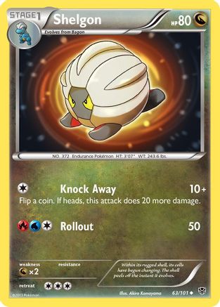 Shelgon 063/101  - Reverse Holofoil Plasma Blast
