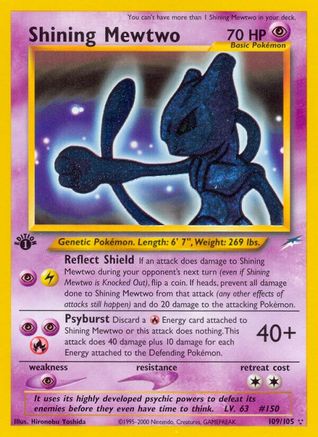 Shining Mewtwo 109/105 - 1st Edition Holofoil Neo Destiny