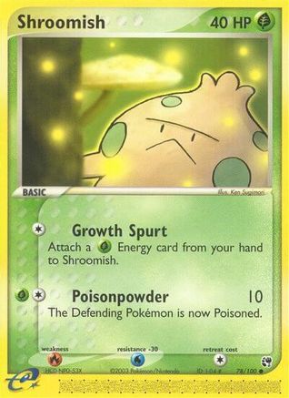 Shroomish 078/100 - Reverse Holofoil Sandstorm