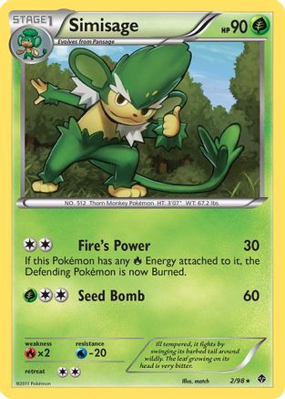 Simisage 002/98  - Reverse Holofoil Emerging Powers