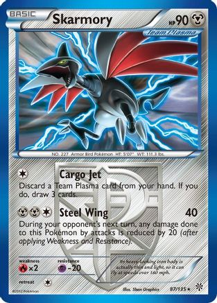 Skarmory (Team Plasma) 087/135 - Reverse Holofoil Plasma Storm