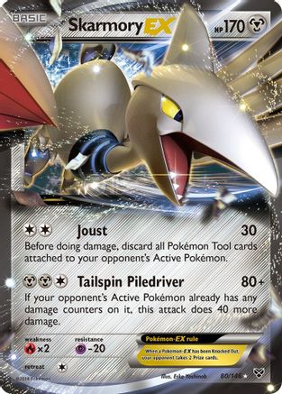 Skarmory EX 080/146  - Holofoil XY Base Set