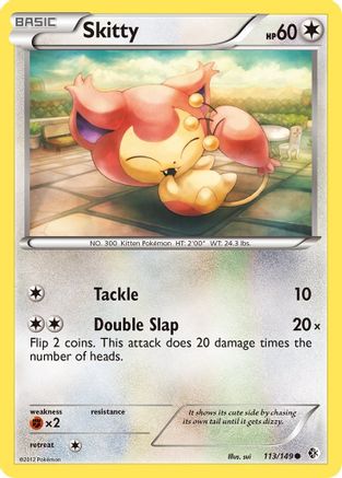 Skitty 113/149  - Reverse Holofoil Boundaries Crossed