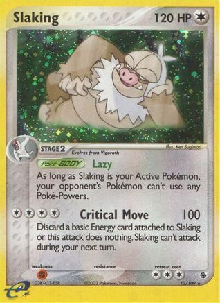 Slaking 012/109 - Holofoil Ruby and Sapphire