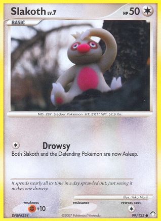 Slakoth 099/123  - Reverse Holofoil Mysterious Treasures