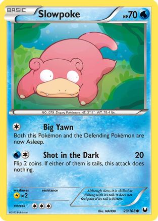Slowpoke 023/108  - Reverse Holofoil Dark Explorers
