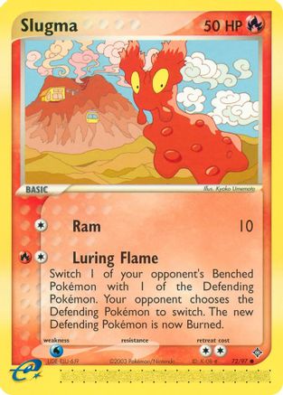 Slugma 072/97 - Reverse Holofoil Dragon