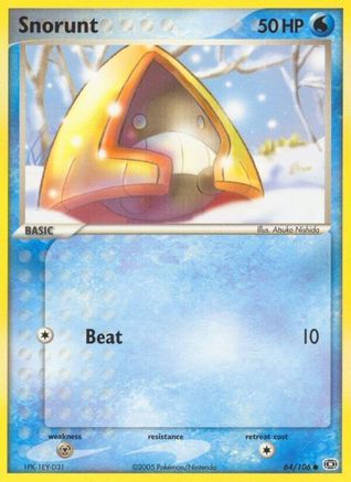 Snorunt 064/106 - Reverse Holofoil Emerald