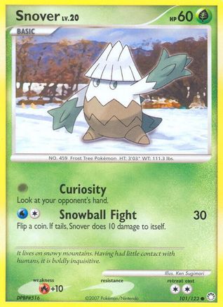 Snover 101/123  - Reverse Holofoil Mysterious Treasures