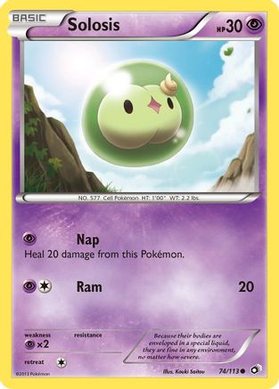 Solosis 074/113  - Reverse Holofoil Legendary Treasures