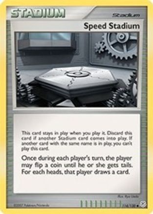 Speed Stadium 114/130  - Reverse Holofoil Diamond and Pearl