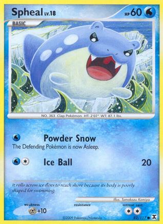 Spheal 082/111  - Reverse Holofoil Rising Rivals