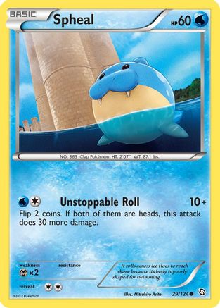 Spheal 029/124  - Reverse Holofoil Dragons Exalted