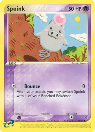 Spoink 073/97 - Reverse Holofoil Dragon