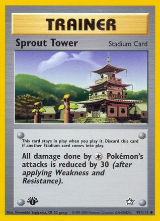 Sprout Tower 097/111 - 1st Edition Neo Genesis