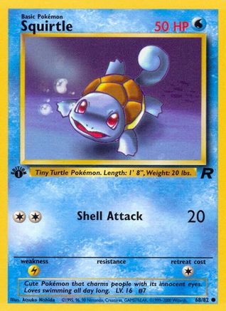 Squirtle 068/82 - 1st Edition Team Rocket
