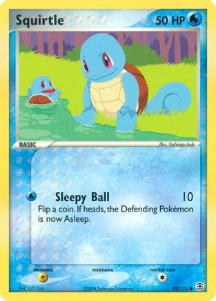 Squirtle 082/112 - Reverse Holofoil FireRed & LeafGreen