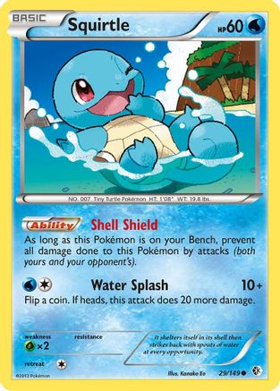 Squirtle 029/149  - Reverse Holofoil Boundaries Crossed