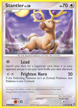 Stantler 113/132  - Reverse Holofoil Secret Wonders