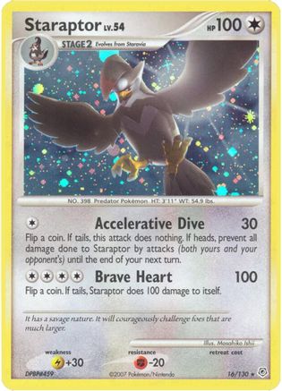 Staraptor 016/130  - Reverse Holofoil Diamond and Pearl