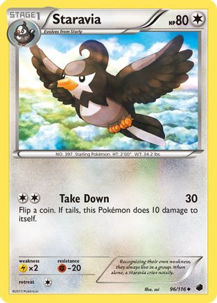 Staravia 096/116  - Reverse Holofoil Plasma Freeze