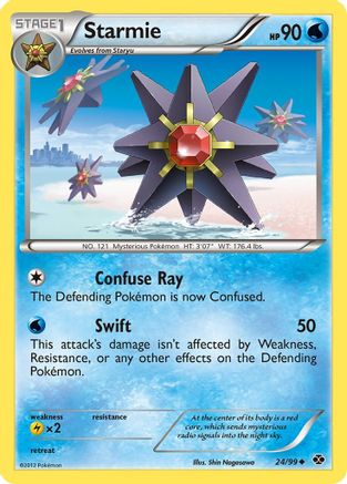 Starmie 024/99  - Reverse Holofoil Next Destinies