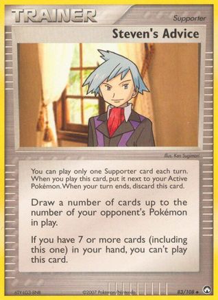 Steven's Advice 083/108 - Reverse Holofoil Power Keepers