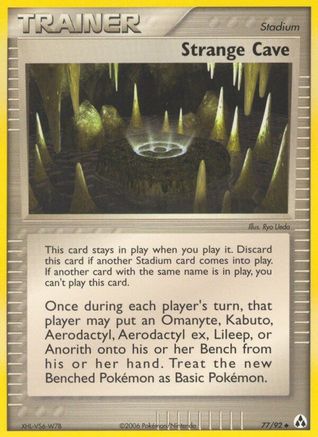 Strange Cave 077/92 - Reverse Holofoil Legend Maker