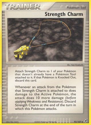 Strength Charm 092/107 - Reverse Holofoil Deoxys