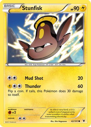 Stunfisk 042/101  - Reverse Holofoil Noble Victories