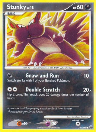Stunky 076/100  - Reverse Holofoil Stormfront