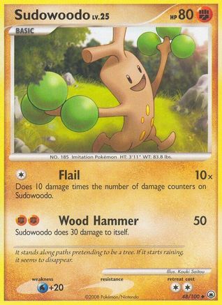 Sudowoodo 048/100  - Reverse Holofoil Majestic Dawn