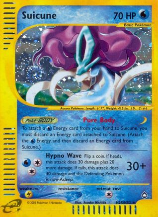 Suicune H25/H32 - Holofoil Aquapolis