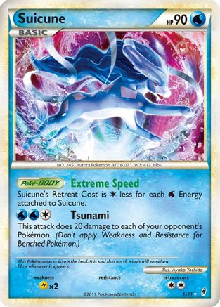 Suicune (Shiny) SL11  - Holofoil Call of Legends