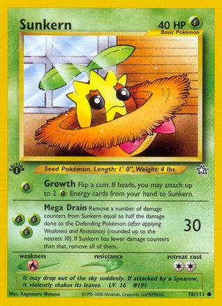 Sunkern 078/111 - 1st Edition Neo Genesis