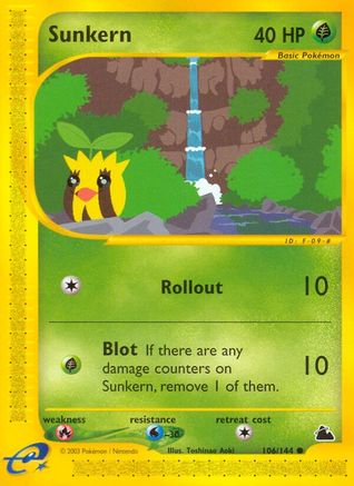Sunkern 106/144 - Reverse Holofoil Skyridge
