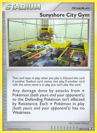 Sunyshore City Gym 094/111  - Reverse Holofoil Rising Rivals