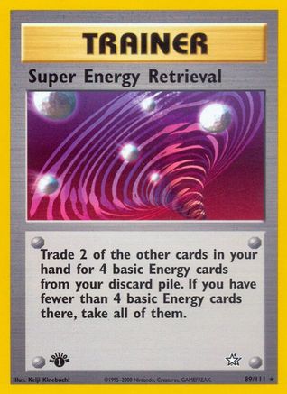 Super Energy Retrieval 089/111 - 1st Edition Neo Genesis