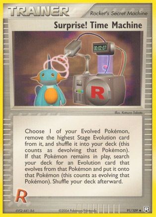 Surprise! Time Machine 091/109 - Reverse Holofoil Team Rocket Returns