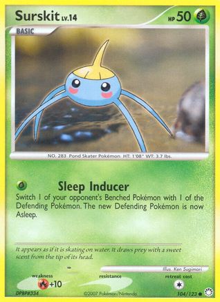 Surskit 104/123  - Reverse Holofoil Mysterious Treasures