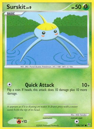 Surskit 130/147  - Reverse Holofoil Supreme Victors