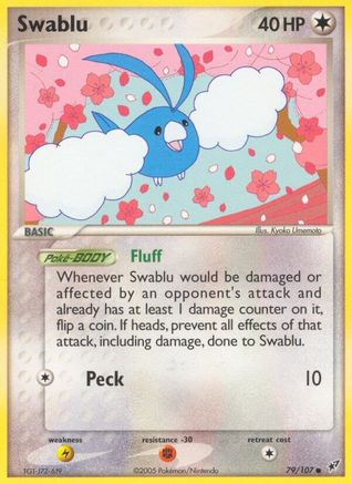 Swablu 079/107 - Reverse Holofoil Deoxys