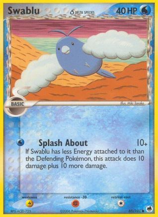 Swablu (Delta Species) 065/101 - Reverse Holofoil Dragon Frontiers
