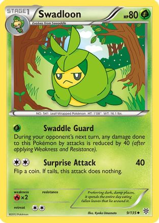 Swadloon 009/135  - Reverse Holofoil Plasma Storm