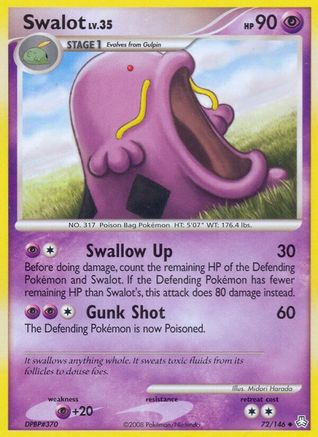 Swalot 072/146  - Reverse Holofoil Legends Awakened