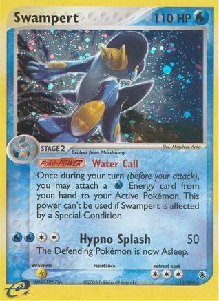 Swampert 013/109 - Reverse Holofoil Ruby and Sapphire